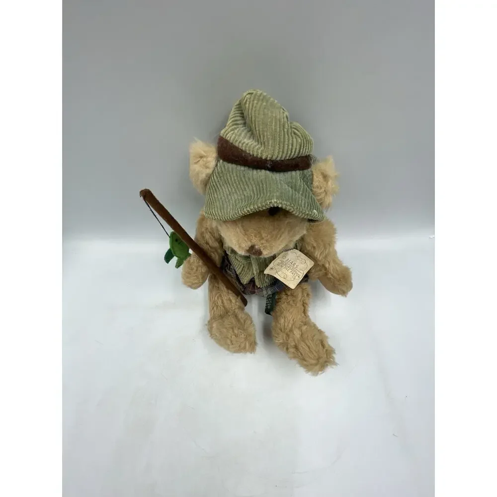 Vintage Montana Fishing Teddy Bear Friends From The Past 8